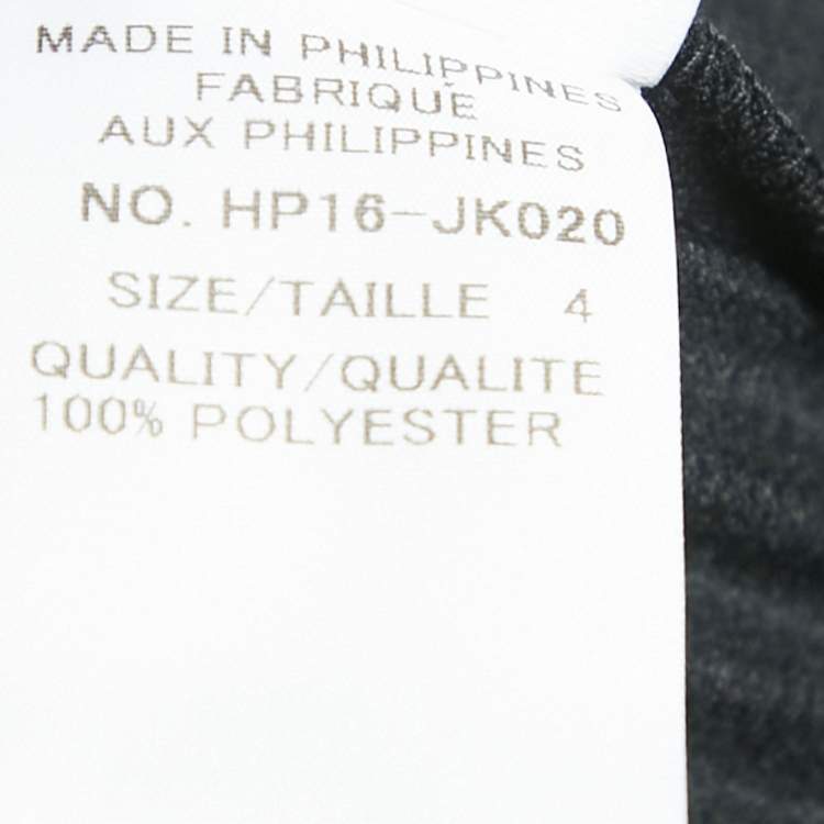 Pre Owned Issey Miyake Homme Plisse Black Plisse Round Neck T-Shirt L