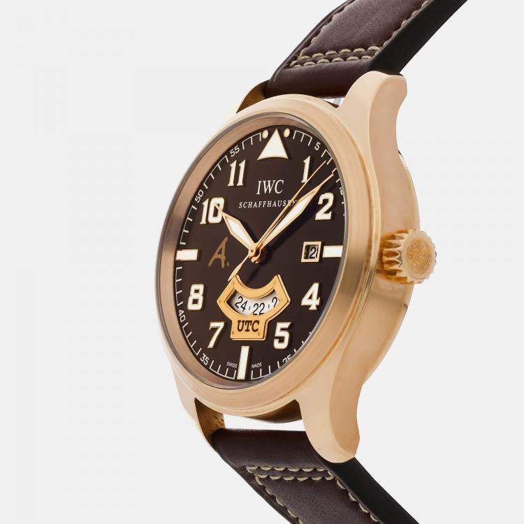 Pre Owned IWC Pilot's Watches UTC Antoine De Saint Exupery IW326103 Automatic  Men's Watch 44 mm