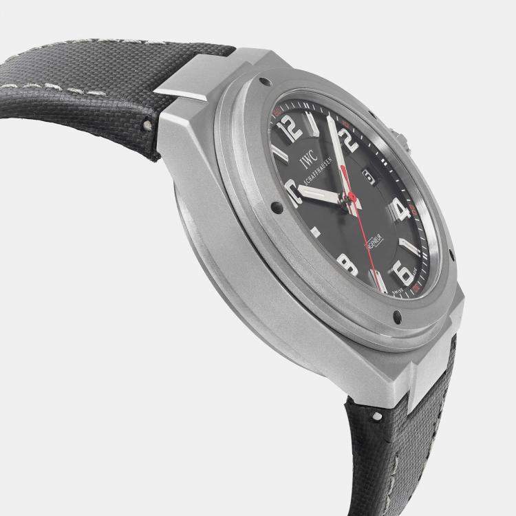 Pre Owned IWC Black Titanium Ingenieur IW322703 Automatic Men's Wristwatch 42.5 mm