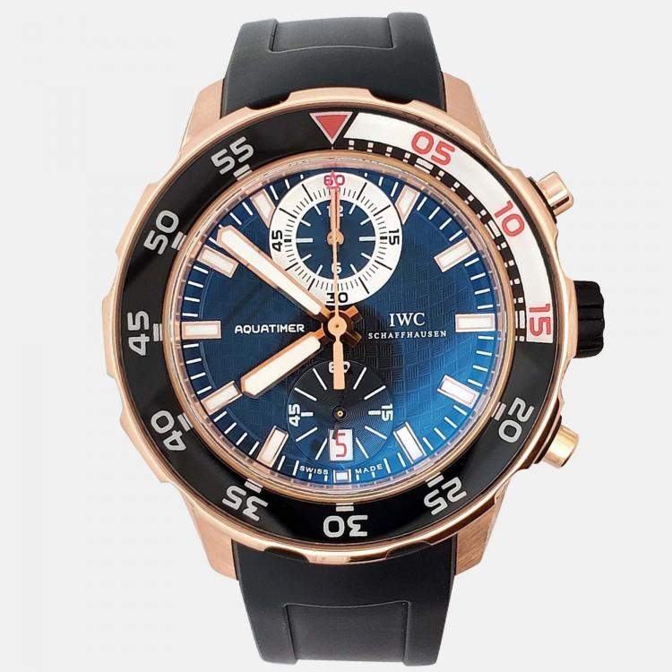 Pre Owned IWC Aquatimer IW376903 Automatic 18K Rose Gold Men’s Wristwatch 44 mm