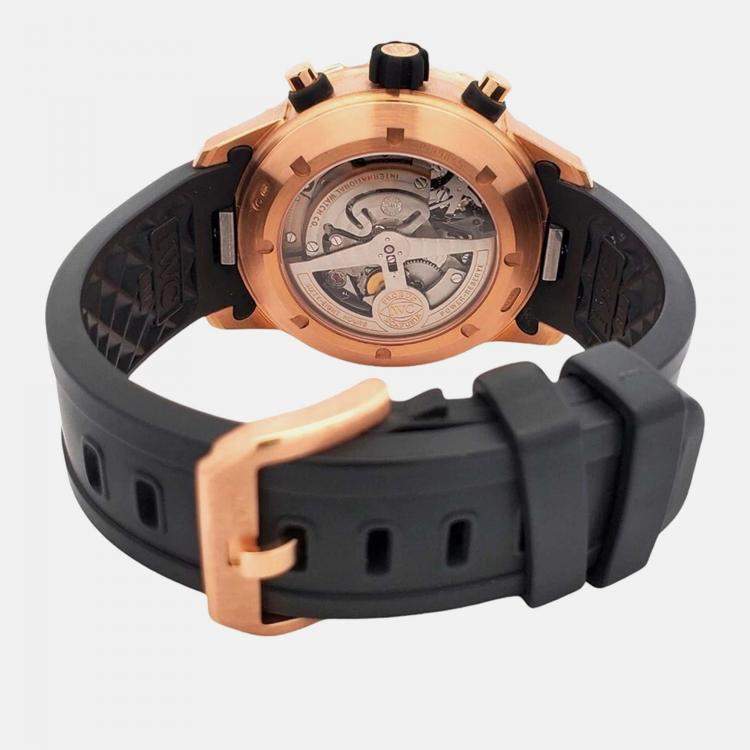 Pre Owned IWC Aquatimer IW376903 Automatic 18K Rose Gold Men’s Wristwatch 44 mm