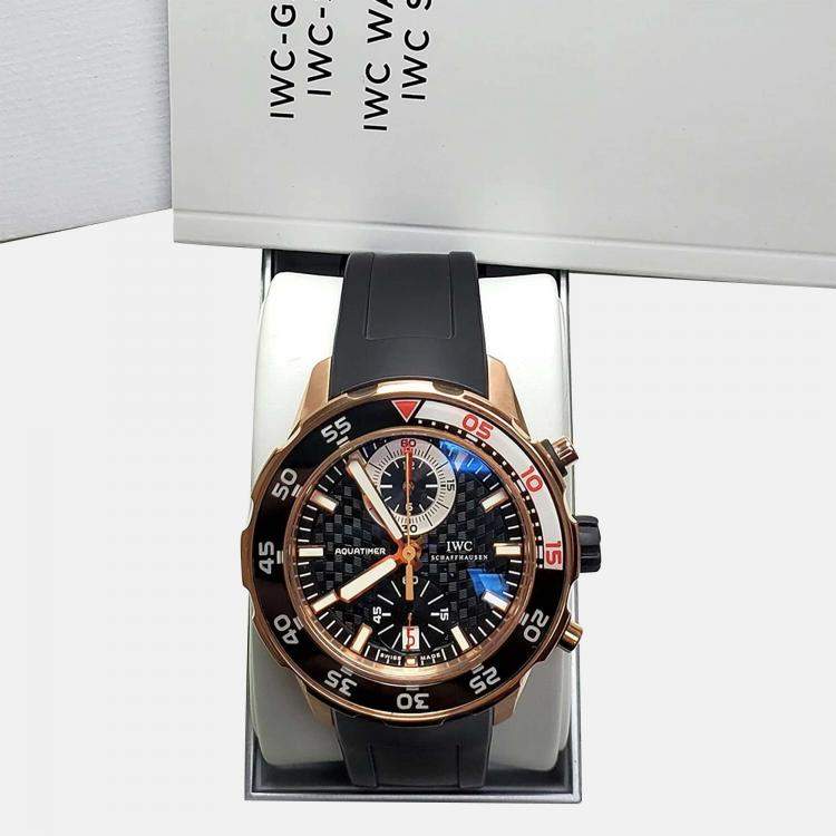 Pre Owned IWC Aquatimer IW376903 Automatic 18K Rose Gold Men’s Wristwatch 44 mm