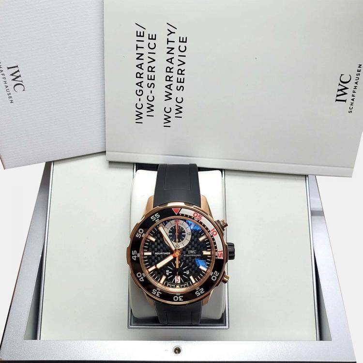 Pre Owned IWC Aquatimer IW376903 Automatic 18K Rose Gold Men’s Wristwatch 44 mm