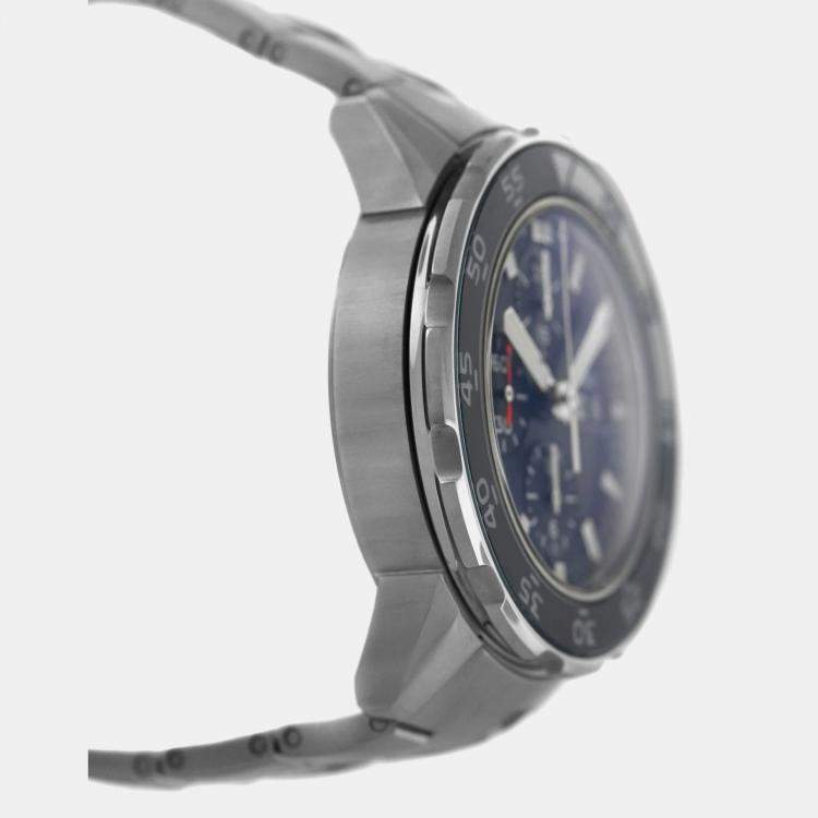 Pre Owned IWC Aquatimer IW376710 Automatic Blue Stainless Steel Men's Wristwatch 44 mm