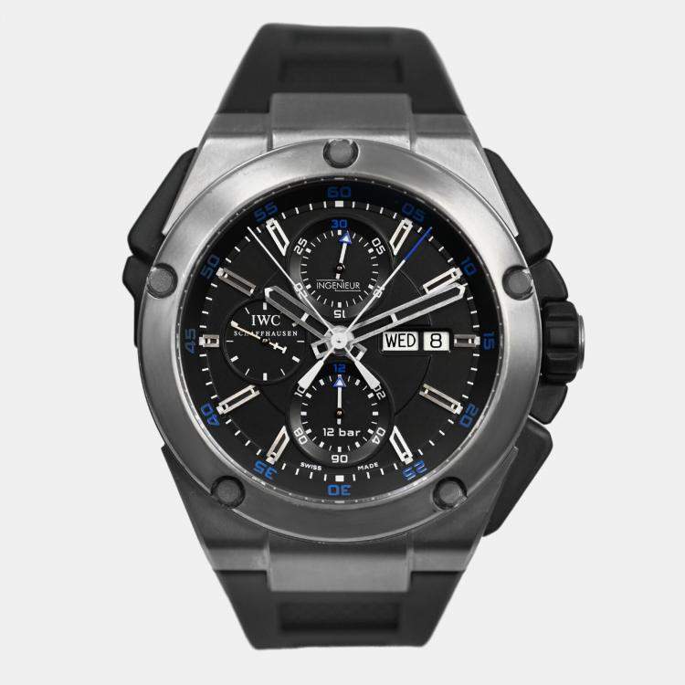 Pre Owned IWC Ingenieur IW376501 Automatic Black Titanium Men's Wristwatch 45 mm