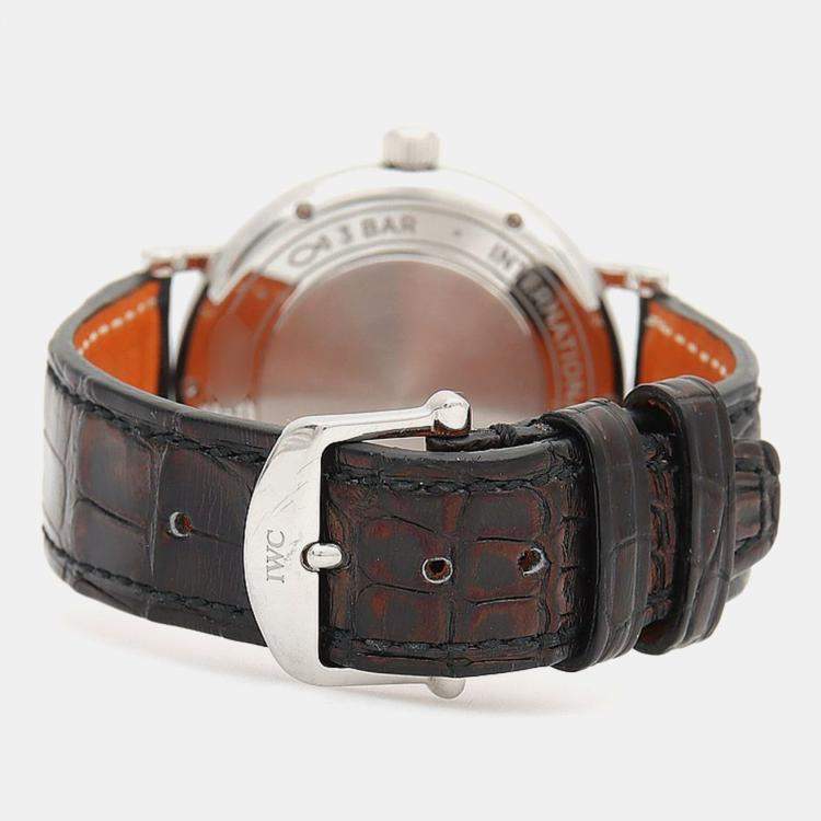 مملوكة مسبقًا IWC Portofino Diamond IW458102 Automatic Stainless Steel Men's Wristwatch 37 mm