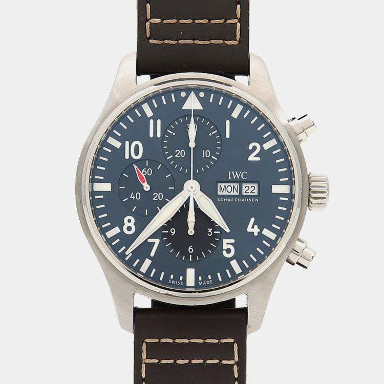 Pre Owned IWC Pilotâs IW377714 Automatic Stainless Steel Men's Wristwatch 43 mm
