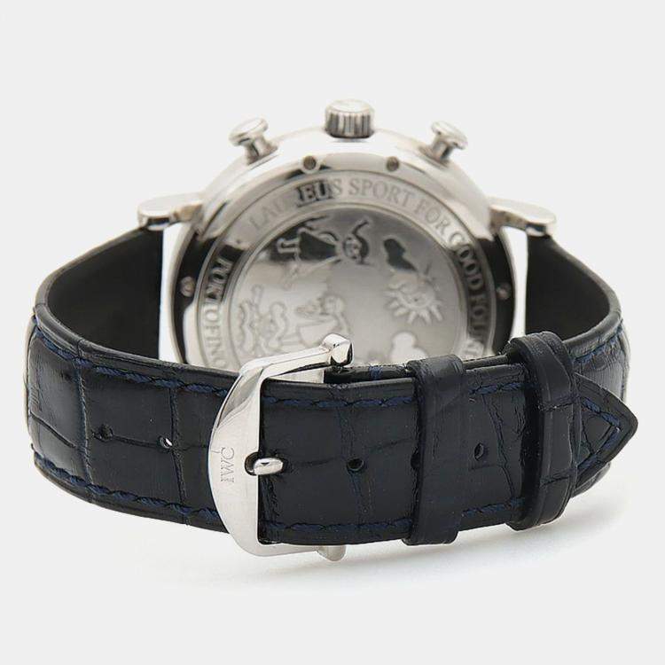 Pre Owned ساعة يد رجالية IWC بورتوفينو IW391019 أوتوماتيك استانلس ستيل 42 مم
