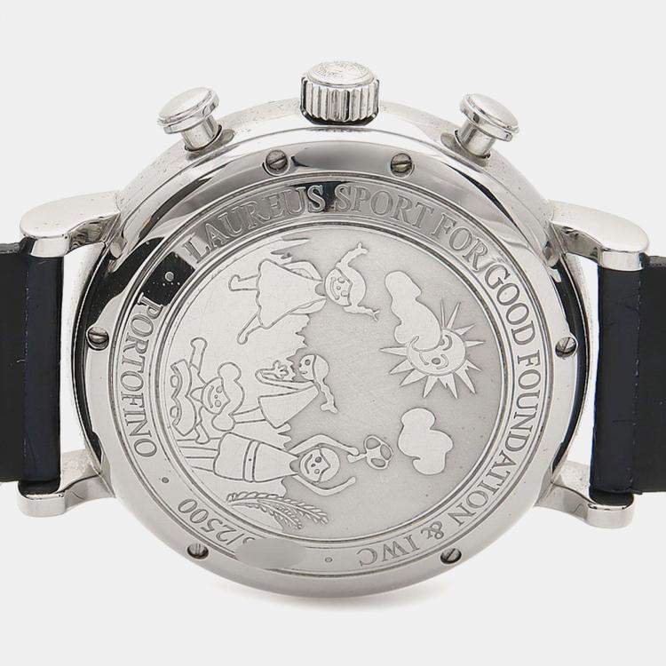 Pre Owned ساعة يد رجالية IWC بورتوفينو IW391019 أوتوماتيك استانلس ستيل 42 مم