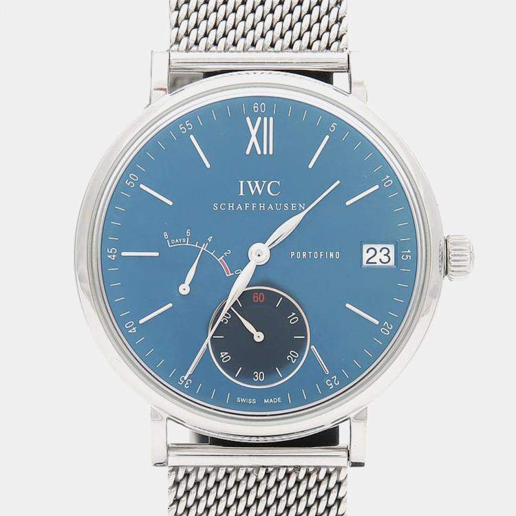 Pre Owned IWC Portofino IW510106 Manual Winding Stainless Steel Men's Wristwatch 45 mm