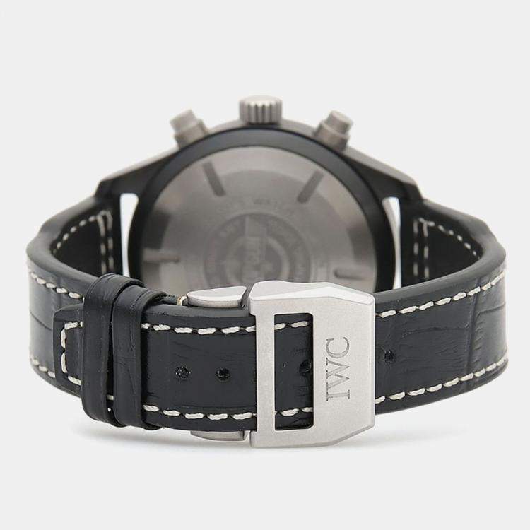 مملوكة مسبقًا IWC Pilot's Top Gun IW389001 Automatic Ceramic Men's Wristwatch 44.5 mm