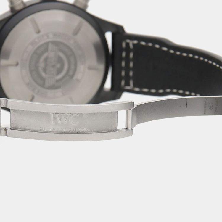 مملوكة مسبقًا IWC Pilot's Top Gun IW389001 Automatic Ceramic Men's Wristwatch 44.5 mm
