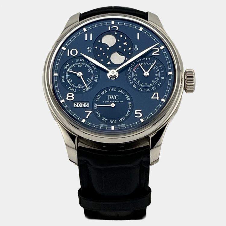 IWC Portugieser Perpetual Calendar IW503401 Automatic Blue 18K
