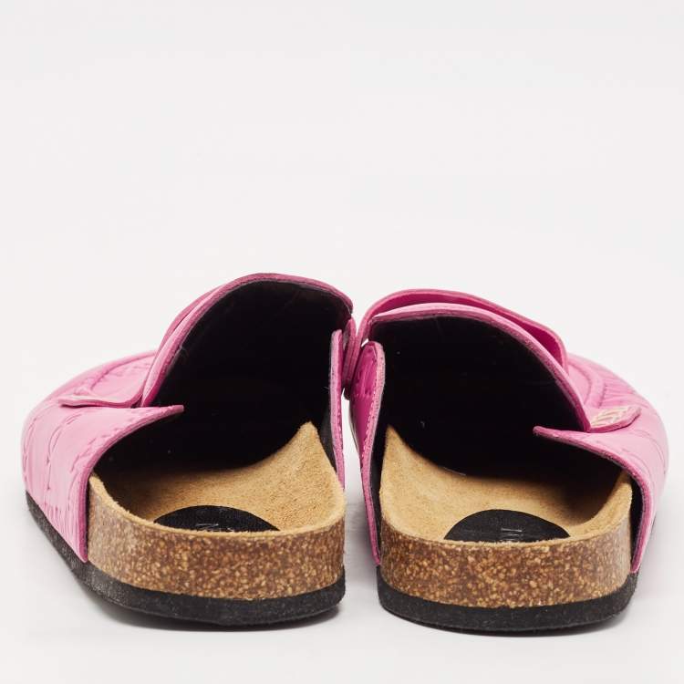 Pre Owned J.W.Anderson Pink Leather  Mules Size 44