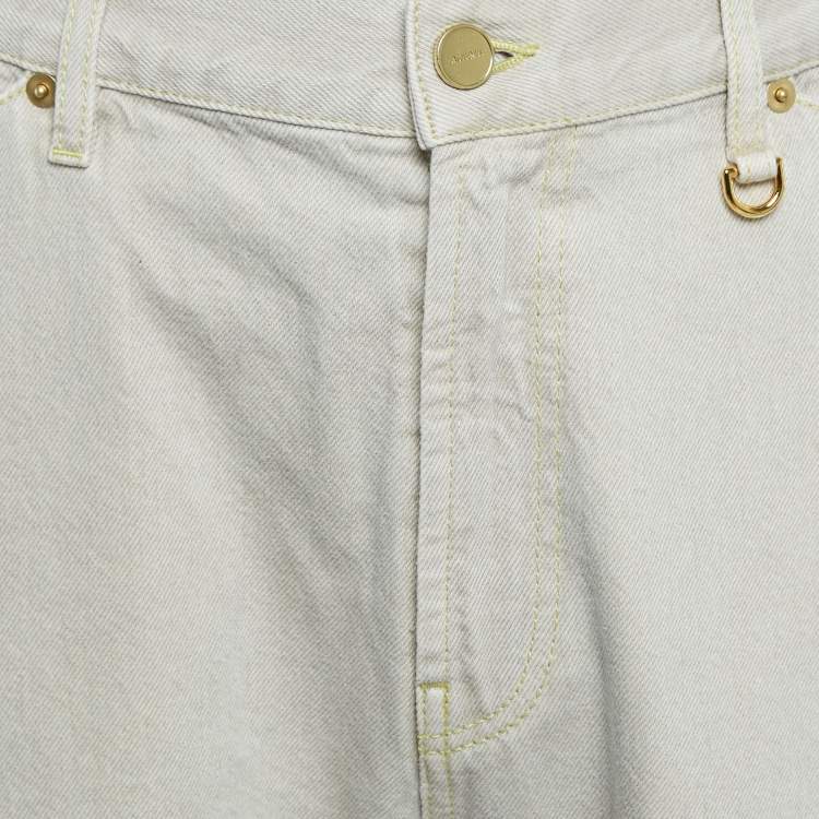 مملوكة مسبقًا Jacquemus Light Beige Denim Le De Nimes Yelo Jeans L Waist 33"