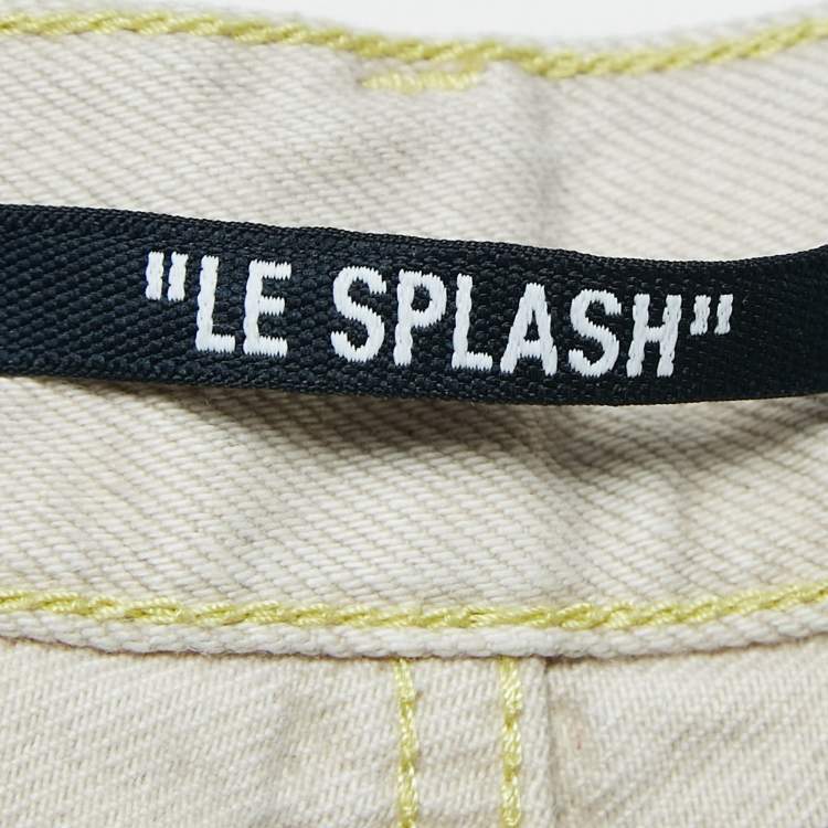 مملوكة مسبقًا Jacquemus Light Beige Denim Le De Nimes Yelo Jeans L Waist 33"