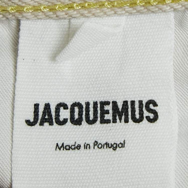مملوكة مسبقًا Jacquemus Light Beige Denim Le De Nimes Yelo Jeans L Waist 33"