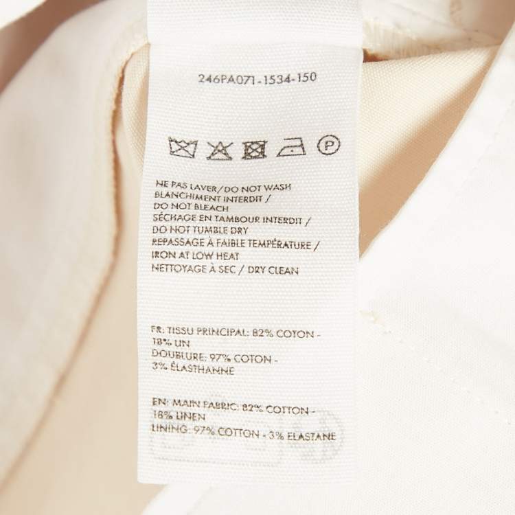 Pre Owned Jacquemus Light Beige Gabardine Cotton La Casa Pants XL