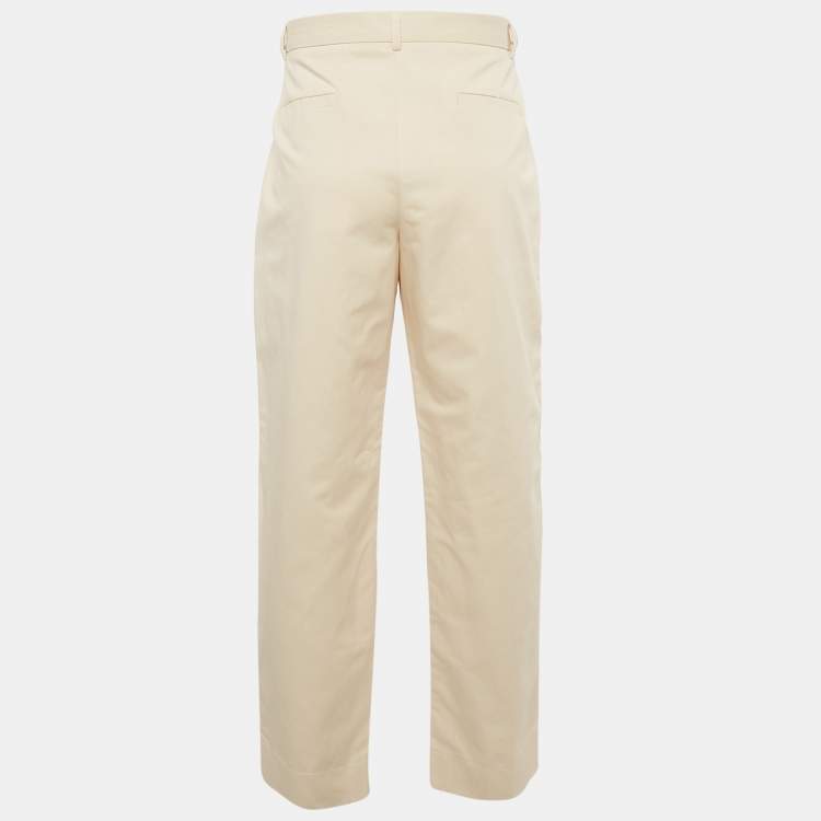 Pre Owned Jacquemus Light Beige Gabardine Cotton La Casa Pants XL