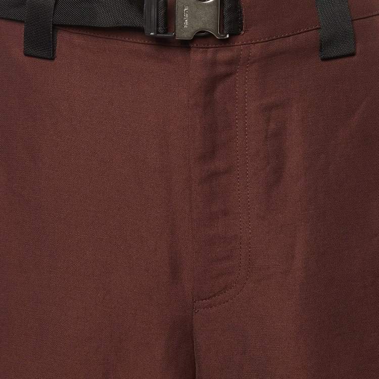 Pre Owned Jacquemus Brown Linen Blend Le Short Meio Shorts S