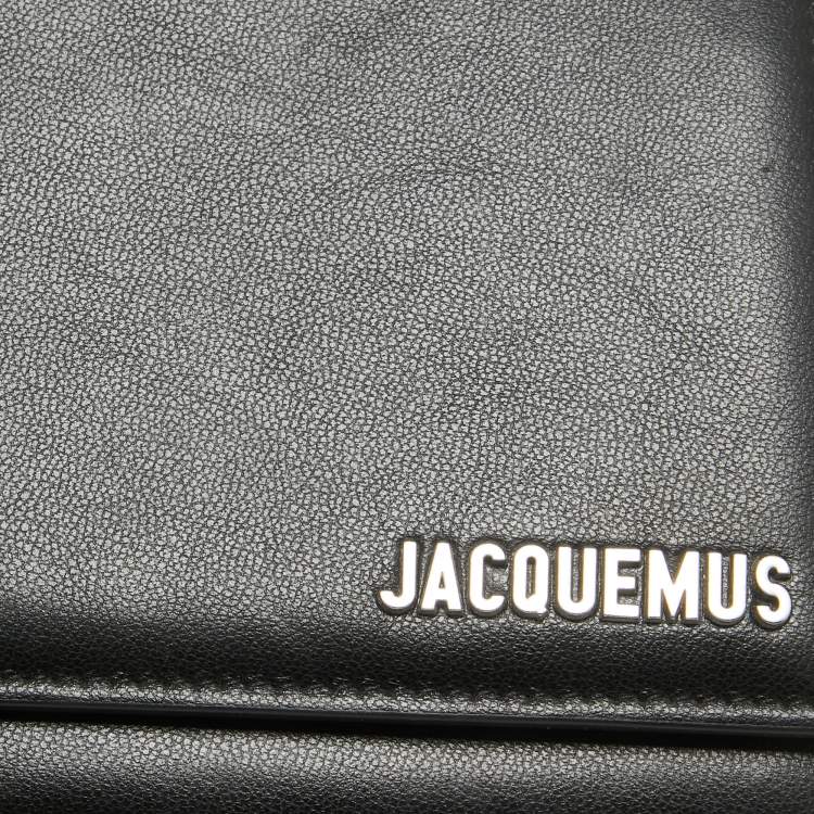 Pre Owned Jacquemus Black Leather Le Bambino Homme Bag