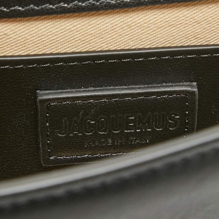 Pre Owned Jacquemus Black Leather Le Bambino Homme Bag
