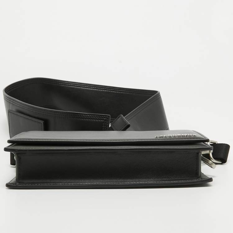 Pre Owned Jacquemus Black Leather Le Bambino Homme Bag