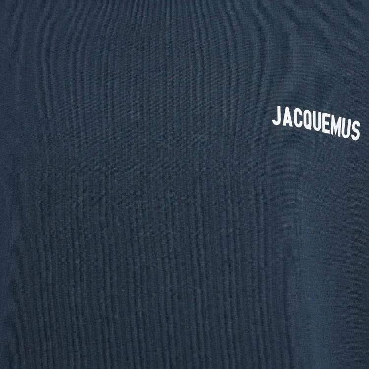 Pre Owned Jacquemus Blue Cotton Crew Neck T-Shirt XXL