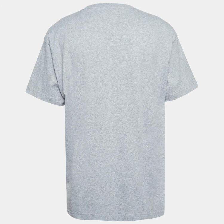 Pre Owned Jacquemus Grey Cotton Knit Crew Neck T-Shirt XL