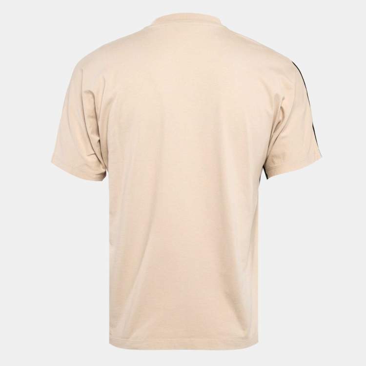 Pre Owned Jacquemus Beige Jersey Velcro Detail Le Yerù T-Shirt S