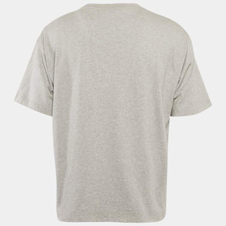 Pre Owned Jacquemus Grey Cotton Crew Neck T-Shirt XXL