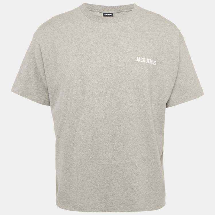 Pre Owned Jacquemus Grey Cotton Crew Neck T-Shirt XXL