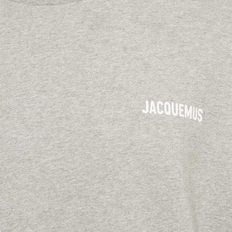 Pre Owned Jacquemus Grey Cotton Crew Neck T-Shirt XXL