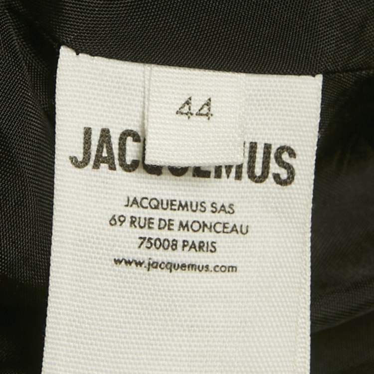 Pre Owned Jacquemus Black Cotton Les Sculptures The Salti Jacket XS