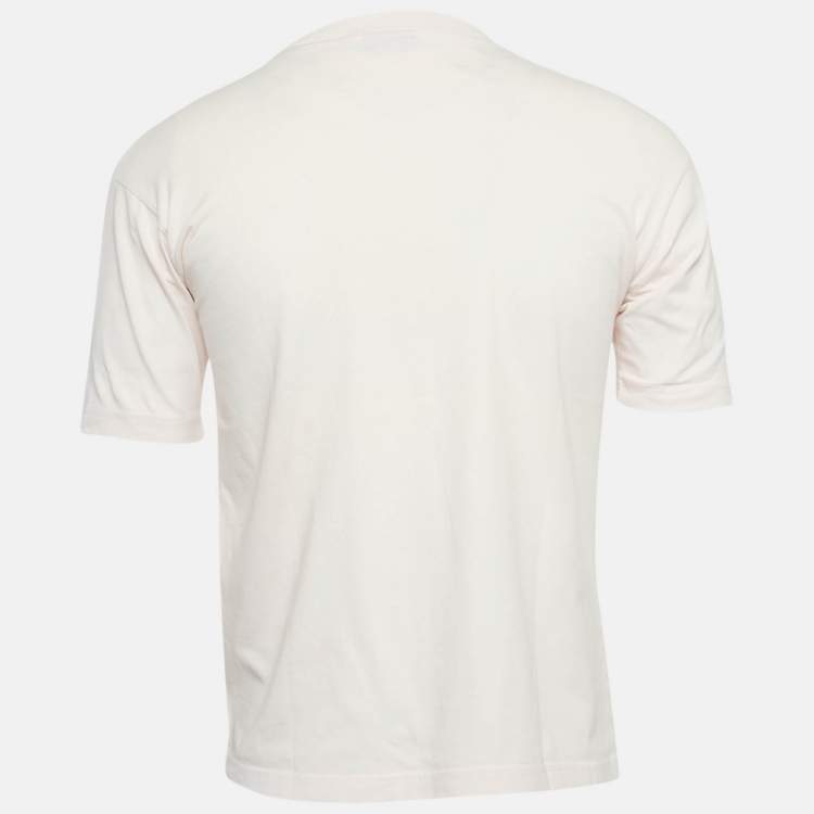 Pre Owned Jacquemus Pink Floral Print Jersey Crewneck T-Shirt XS