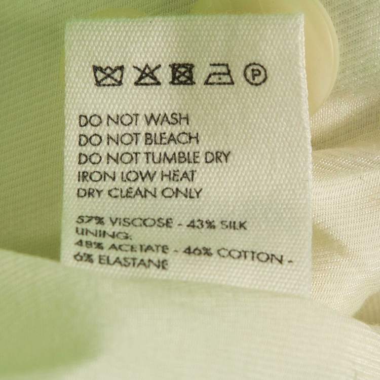 Pre Owned Jacquemus Neon Green Silk Blend La Veste Blazer S