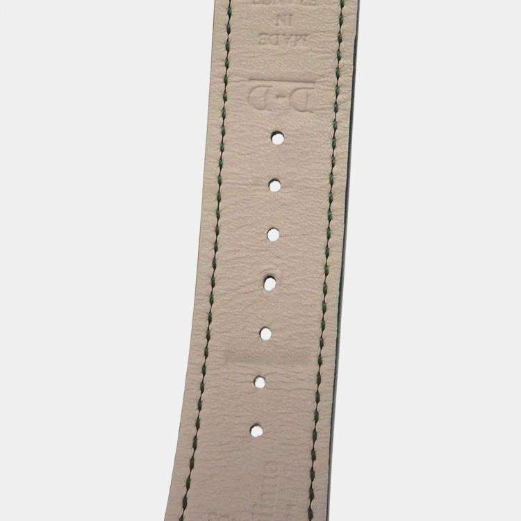 Pre Owned Jaeger LeCoultre Green Stainless Steel Reverso Q397843J Manual winding Men's Wristwatch 45.6mm