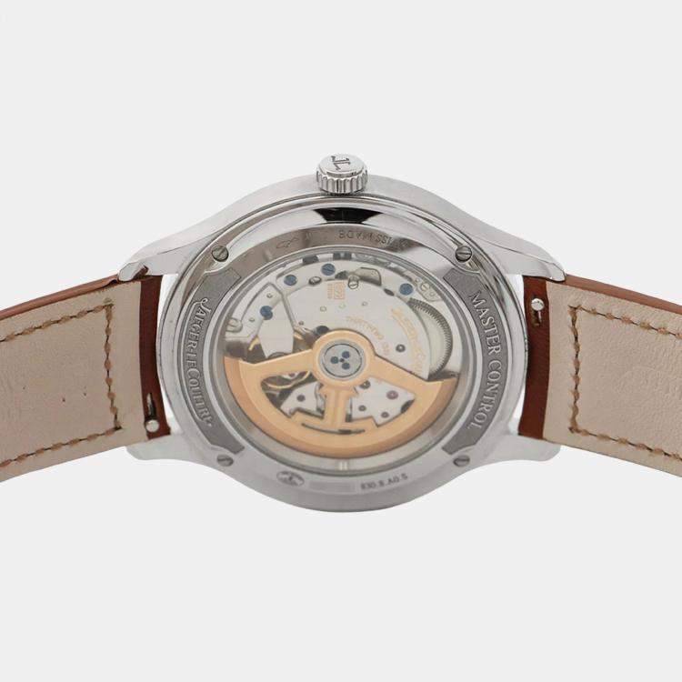 Pre Owned Jaeger LeCoultre Master Control Q4018420 Automatic Silver Stainless Steel Men's Wristwatch 40 mm