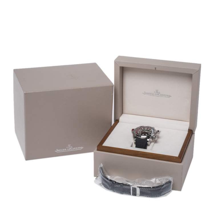 Pre Owned Jaeger-LeCoultre Black Titanium Rubber Master Compressor 150.8.42 Men's Wristwatch 46 mm