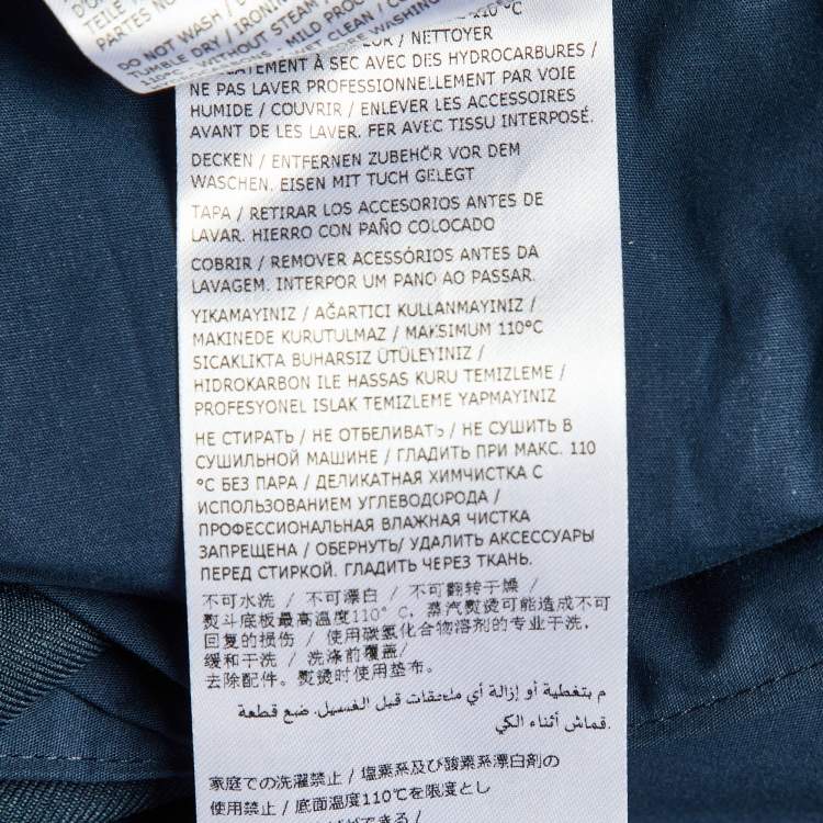 مملوكة مسبقًا Jil Sander Teal Green Gabardine Belted Shorts M