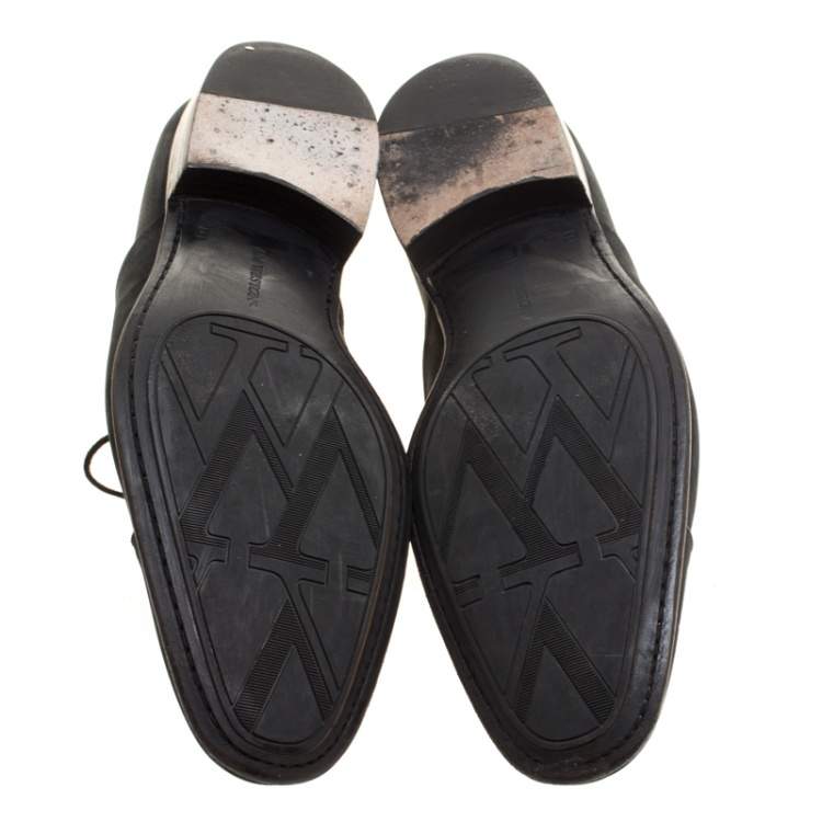 Pre Owned حذاء أكسفورد جي.إم ويستون أربطة سويدي سوداء مقاس 43