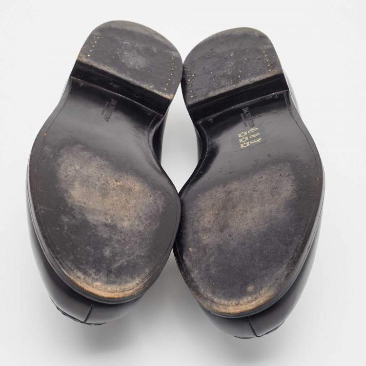 مملوكة مسبقًا JM Weston Dark Blue Leather Penny Loafers Size 41