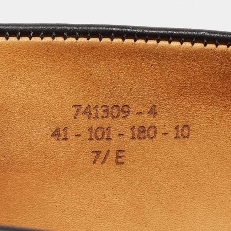 مملوكة مسبقًا JM Weston Dark Blue Leather Penny Loafers Size 41