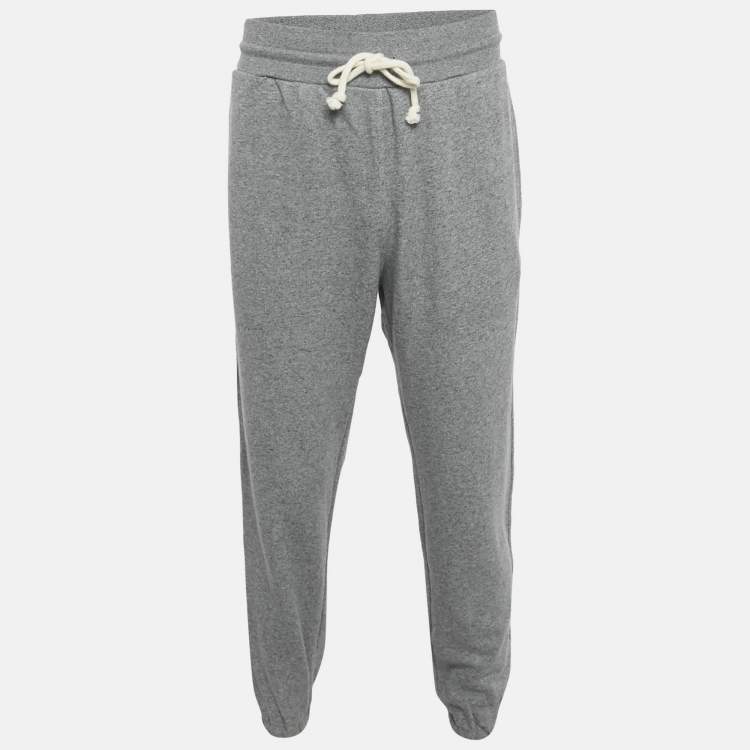 Pre Owned John Elliott Grey Melange French Terry Sweatpants XXL