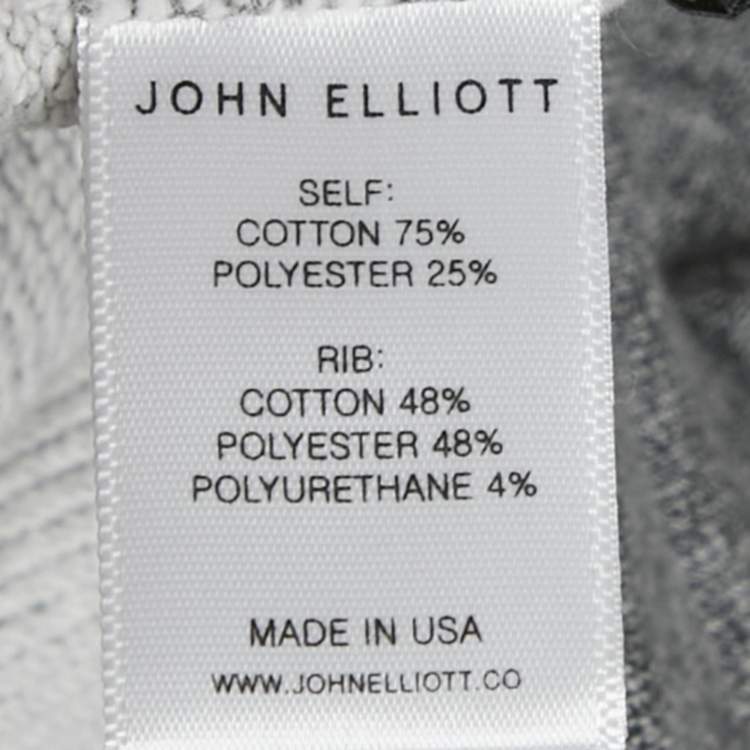 Pre Owned John Elliott Grey Melange French Terry Sweatpants XXL
