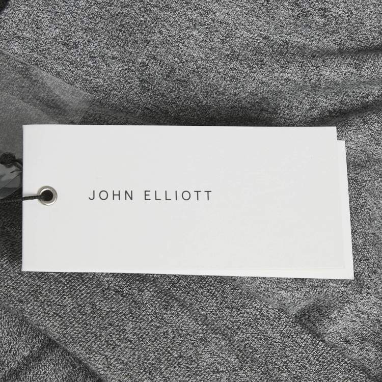 Pre Owned John Elliott Grey Melange French Terry Sweatpants XXL