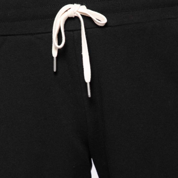 Pre Owned John Elliott Black Cotton Drawstring Waist Detail Shorts M