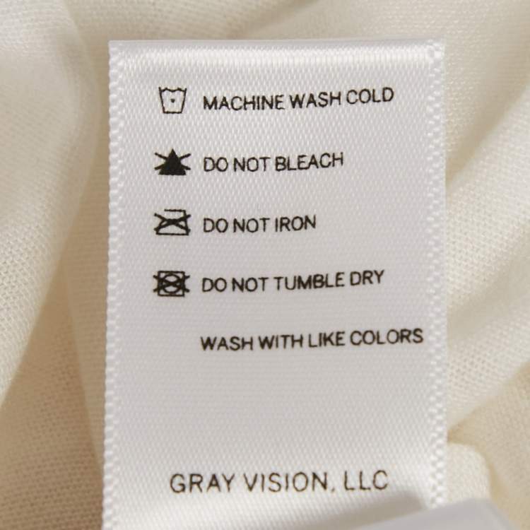 Pre Owned John Elliott Cream Jersey Crewneck T-Shirt XL