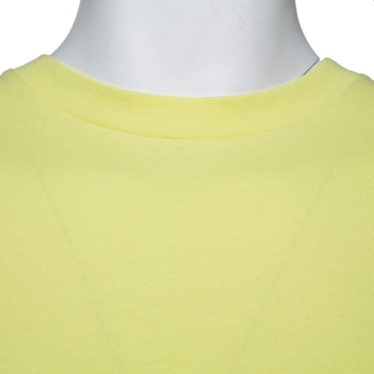 Pre Owned John Elliott Fluorescent Cotton Crew Neck T Shirt M 