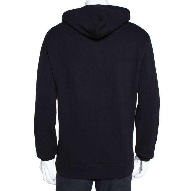 Pre Owned John Elliott Black Cotton Terry Jersey Hoodie M